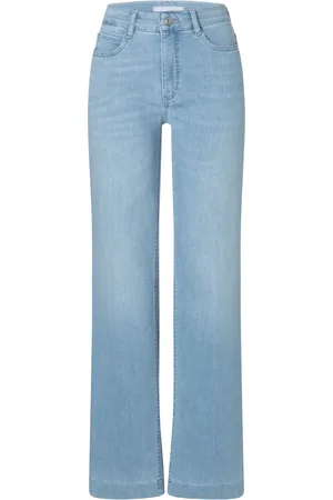 Mac Femme, Jeans, Bleu, Taille: 44 FR L32 Jean Évasé Stretch en Denim