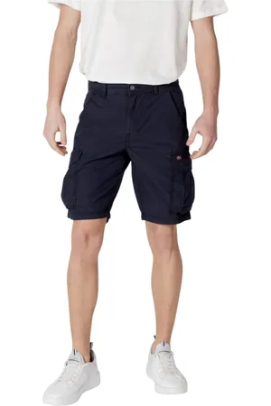 Napapijri Homme, Shorts, Bleu, Taille: W31 Shorts en Coton Bleu avec Plusieurs Poches