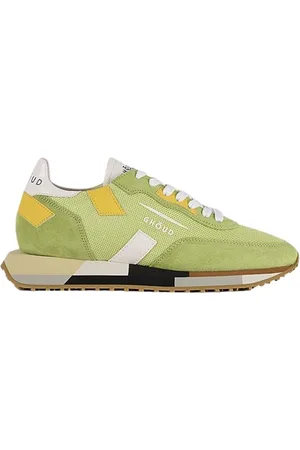 Ghoud Femme, Chaussures, Vert, Taille: 40 EU Paniers de course verts faits main avec détails contrastants pour femmes
