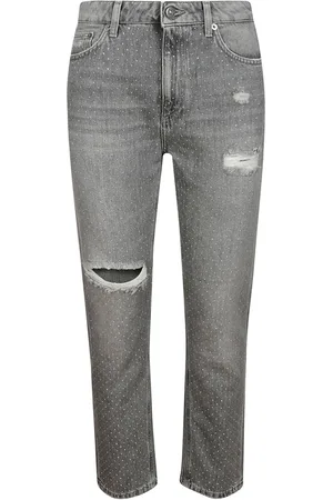 Dondup Femme, Jeans, Gris, Taille: W30 Jean Strass avec Strass
