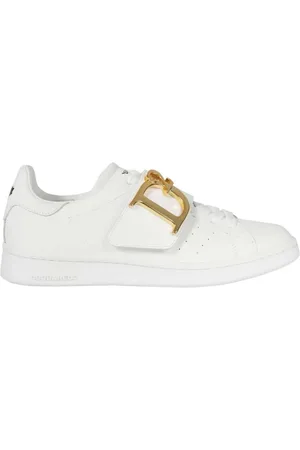 Dsquared2 Femme, Chaussures, Blanc, Taille: 37 EU Baskets basses en cuir