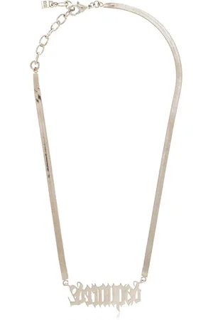 Dsquared2 Homme, Accessoires, Gris, Taille: ONE Size Collier Chaîne Chevrons