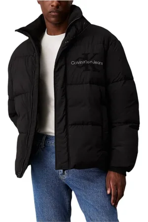 Calvin Klein Homme, Vestes, Noir, Taille: L Doudoune en Chenille Recyclée