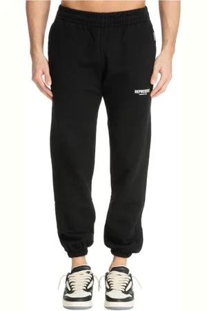 Represent Homme, Pantalons, Noir, Taille: 2XL Pantalon de survêtement avec cordon de serrage et logo