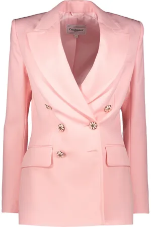 Casablanca Femme, Vestes, Rose, Taille: 34 FR Blazer Élégant à Col Revers