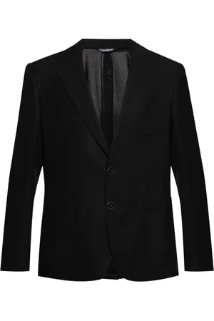 Dolce & Gabbana Homme, Vestes, Noir, Taille: M Veste Americana Noire Non Doublée