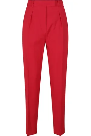 Max Mara Femme, Pantalons, Rouge, Taille: 36 FR Pantalon fuselé Oliver