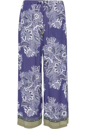 Etro Femme, Pantalons, Multicolore, Taille: 42 FR Pantalon de Plage Court en Soie