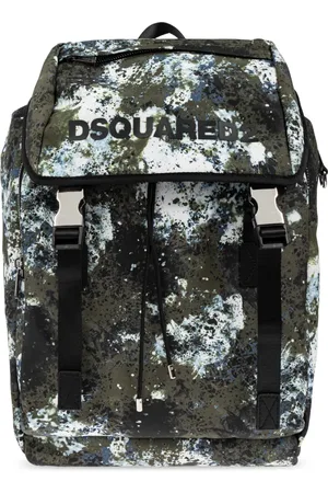 Dsquared2 Homme, Sacs, Vert, Taille: ONE Size Sac à dos avec imprimé