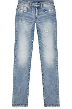 Diesel Homme, Jeans, Bleu, Taille: W29 Slim D-Strukt Hybrid Denim Jeans