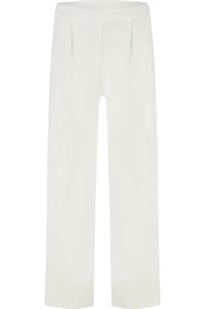 Cambio Femme, Pantalons, Blanc, Taille: 40 FR Pantalon Évasé Élégant