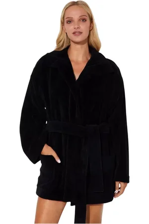 Dsquared2 Femme, Vêtements de nuit et de détente, Noir, Taille: 38 FR Peignoir Logo