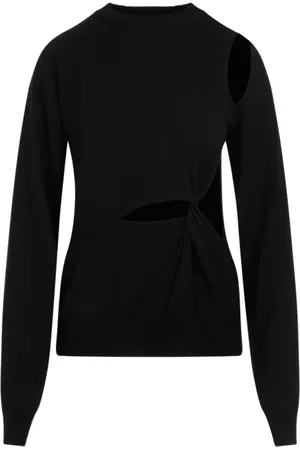 Sportmax Femme, Pulls, Noir, Taille: 40 FR Pull festif ajouré