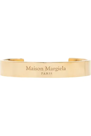 Maison Margiela Unisex, Accessoires, Jaune, Taille: L Bracelet Argenté avec Logo