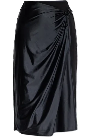 Diesel Femme, Jupes, Noir, Taille: 38 FR O-Silv Midi Skirt
