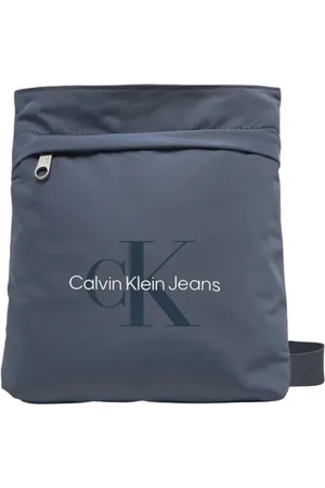 Calvin Klein Homme, Sacs, Bleu, Taille: ONE Size Sac messager minimaliste avec sangle ajustable