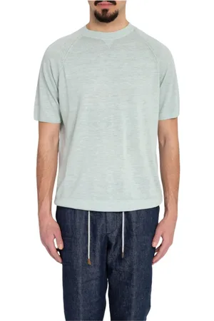 ELEVENTY Homme, Tops, Vert, Taille: M Pull en lin