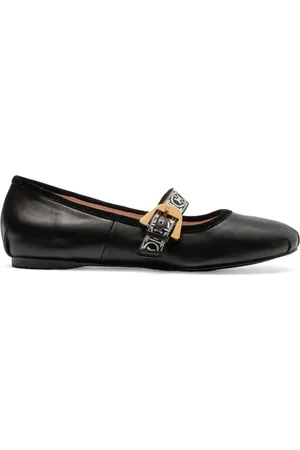 Coccinelle Femme, Chaussures, Noir, Taille: 37 EU Ballerines Beatriz avec Ruban Monogramme