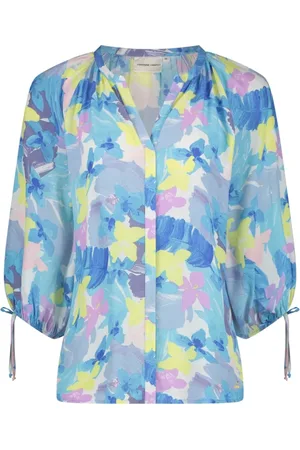 Fabienne Chapot Femme, Blouses et Chemises, Multicolore, Taille: 42 FR Chemisier Cooper Pina Colada