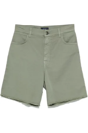 FAY Femme, Shorts, Vert, Taille: W28 Short Vert Effiloché