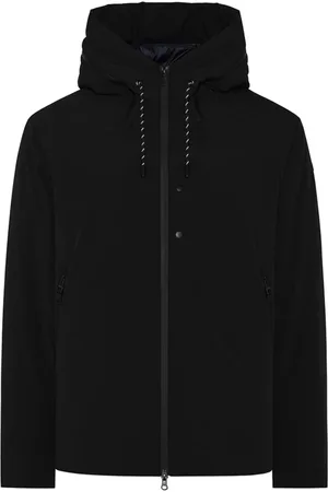 Duno Homme, Vestes, Noir, Taille: S este Courte Rembourrée aec Capuche Intégrée pour Homme