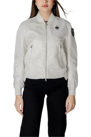 Blauer Femme, Vestes, Blanc, Taille: 38 FR Blouson Bomber