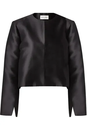 By Malina Femme, Blouses et Chemises, Noir, Taille: 42 FR Ruthie Blouse Courte à Manches Longues
