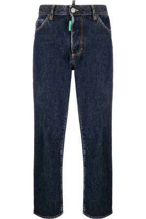 Dsquared2 Femme, Jeans, Bleu, Taille: 40 FR Jean Droit Court