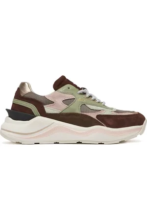 D.A.T.E. Femme, Chaussures, Multicolore, Taille: 36 EU Baskets de running avec empiècements en daim