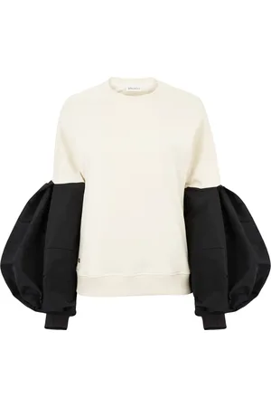 Nina Ricci Femme, Sweatshirts et sweats à capuche, Blanc, Taille: 46 FR Pull Tricoté à Manches Cocoon