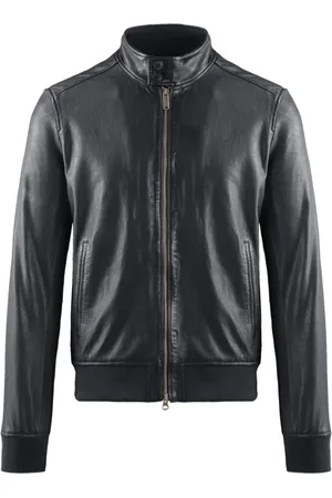 Bomboogie Homme, Vestes, Gris, Taille: L Blouson Bomber Friz en Cuir