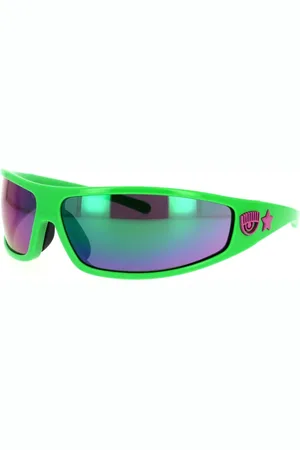 Chiara Ferragni Femme, Accessoires, Vert, Taille: ONE Size Lunettes de soleil Moon Eye