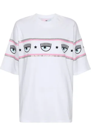 Chiara Ferragni Femme, Tops, Blanc, Taille: 36 FR T-Shirt