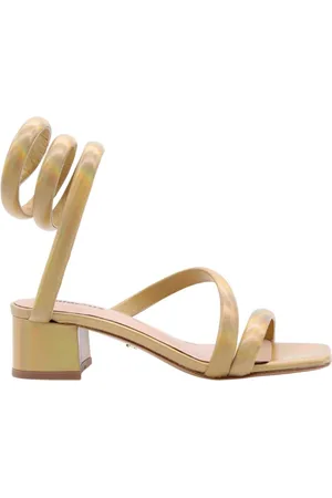 Lola Cruz Femme, Chaussures, Jaune, Taille: 38 EU Sandales à Talons Hauts Gekko