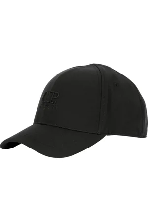 C.P. Company Homme, Accessoires, Noir, Taille: ONE Size Casquette Noire en Polyester Résistant à l`Eau