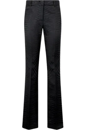 Roberto Cavalli Femme, Pantalons, Noir, Taille: 38 FR Pantalon avec Motif Peau de Tigre