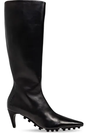Marni Femme, Chaussures, Noir, Taille: 37 EU Bottes à Talons en Cuir