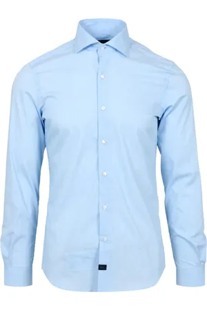 FAY Homme, Chemises, Bleu, Taille: L Chemise Classique à Manches Longues