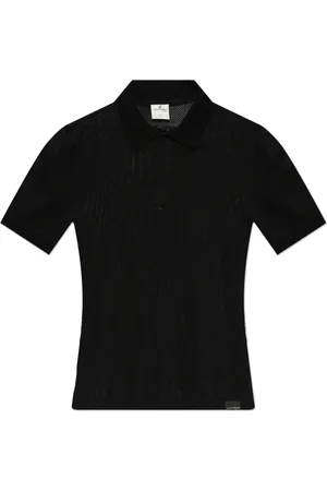 Courrèges Homme, Tops, Noir, Taille: L Polo en maille