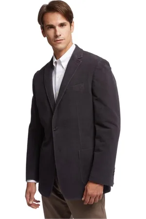 Brooks Brothers Homme, Vestes, Brun, Taille: L Veste Sport Regent Fit en Moleskine