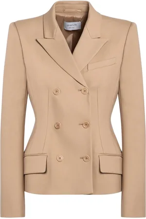 Sportmax Femme, Vestes, Brun, Taille: 40 FR Veste à Double Boutonnage