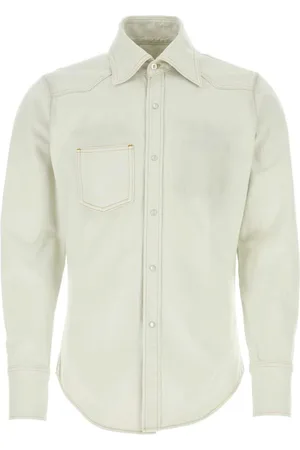 Maison Margiela Homme, Chemises, Blanc, Taille: M Chemise en denim Ice