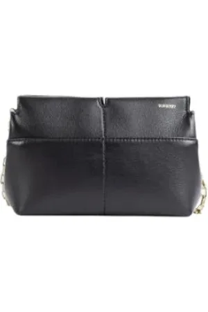 Burberry Femme, Sacs, Noir, Taille: ONE Size Sac Clutch Chaîne en Cuir