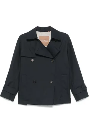 Max Mara Femme, Manteaux, Bleu, Taille: 36 FR Caban Zeno Trench Coat