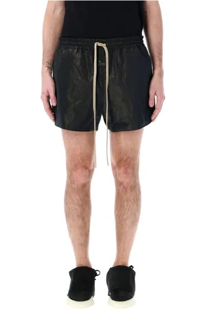 FEAR OF GOD Homme, Maillots de bain, Noir, Taille: M Short de Course en Nylon Crêpe