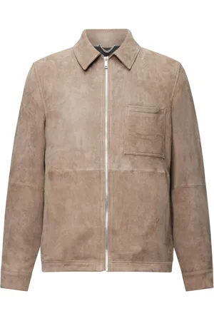 Drykorn Homme, Vestes, Brun, Taille: XL Veste Zippée Kaki Marron