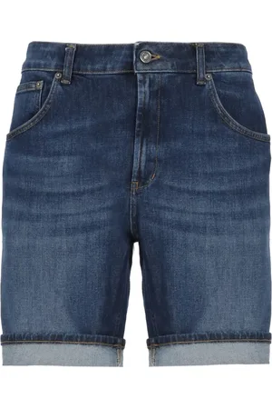 Dondup Homme, Shorts, Bleu, Taille: W38 Shorts Bermuda en Coton Bleu pour Homme