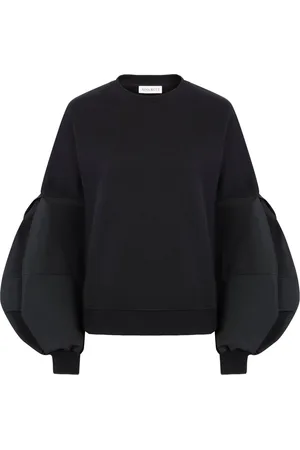 Nina Ricci Femme, Sweatshirts et sweats à capuche, Noir, Taille: 36 FR Pull Tricoté à Manches Cocoon