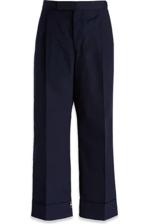 Thom Browne Homme, Pantalons, Bleu, Taille: L Pantalon Droit