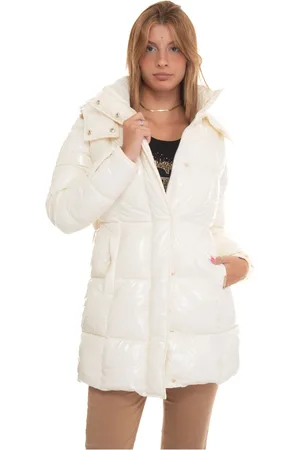 Liu Jo Femme, Vestes, , Taille: 42 FR Doudoune Matelassée avec Capuche Amovible